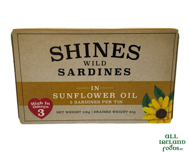 Shines Wild Sardines in Sunflower Oil 118g