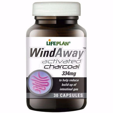 Lifeplan Wind Away Charcoal 30 Capsules