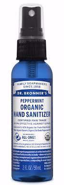 Dr Bronner's Peppermint Hand Hygiene Spray 60ml
