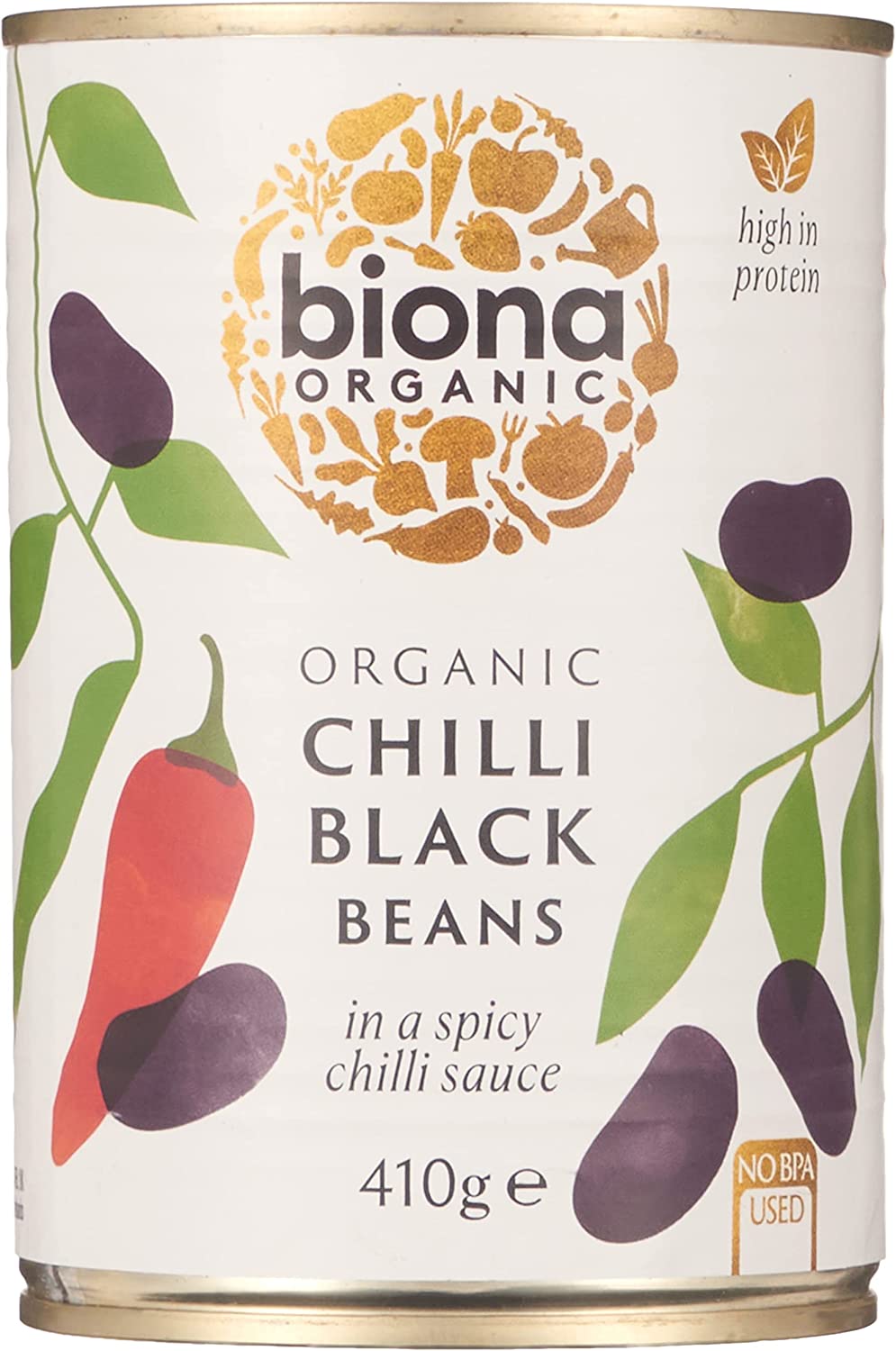 Biona Organic Chilli Black Beans 410g