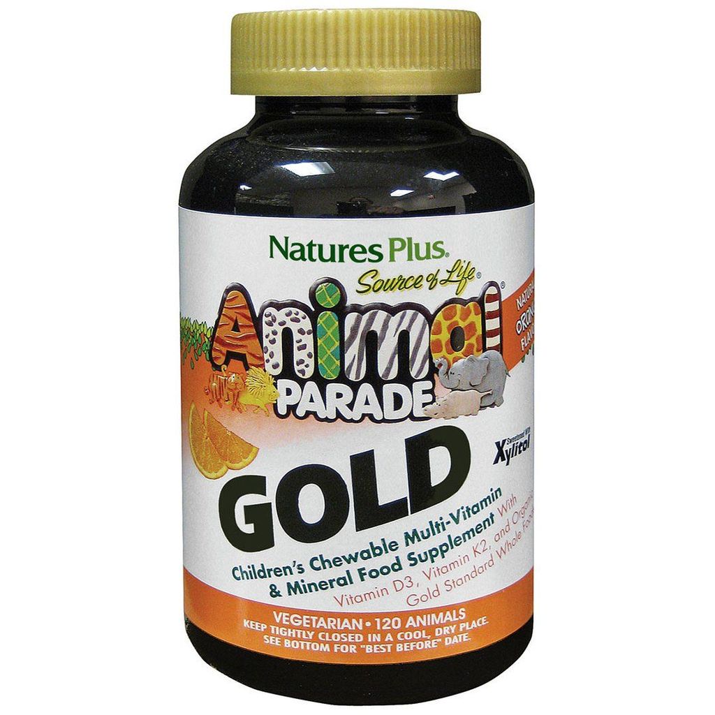 Natures Plus Animal Parade Gold Orange Flavour 120 Tablets