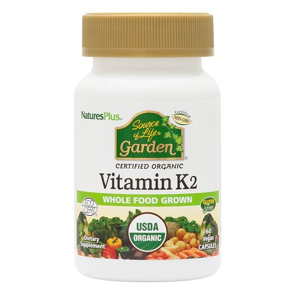 Nature's Plus Source of Life Garden Vitamin K2 60 Capsules