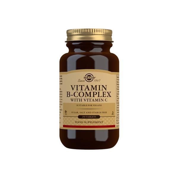 Solgar Vitamin B-Complex With Vitamin C 250 Tablets