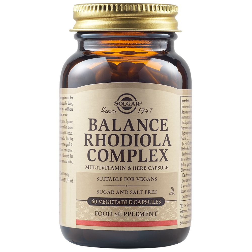 Solgar Balance Rhodiola Complex 60 Capsules