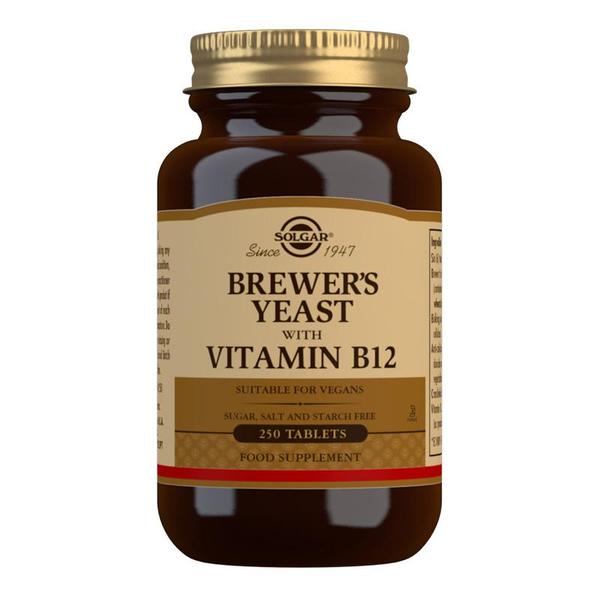 Solgar Brewer's Yeast with Vitamin B12 250 Tablets