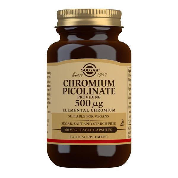 Solgar Chromium Picolinate 500ug 60 Capsules