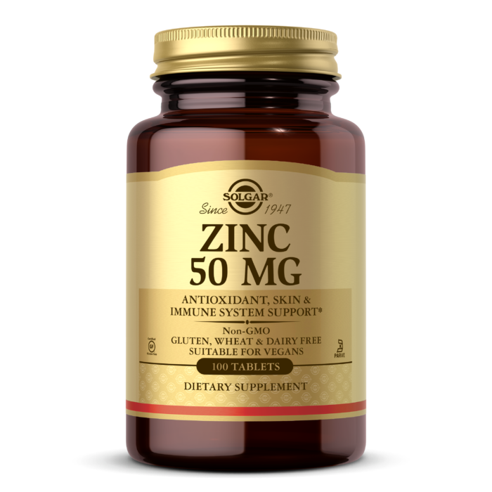 Solgar Zinc 50mg 100 Tablets