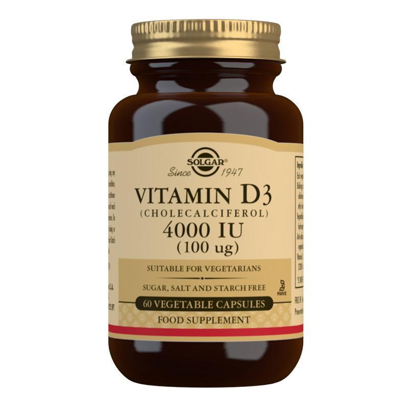 Solgar Vitamin D3 4000IU 60 Capsules