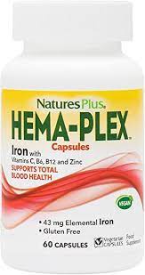 Natures Plus Hemaplex Iron 60 Capsules