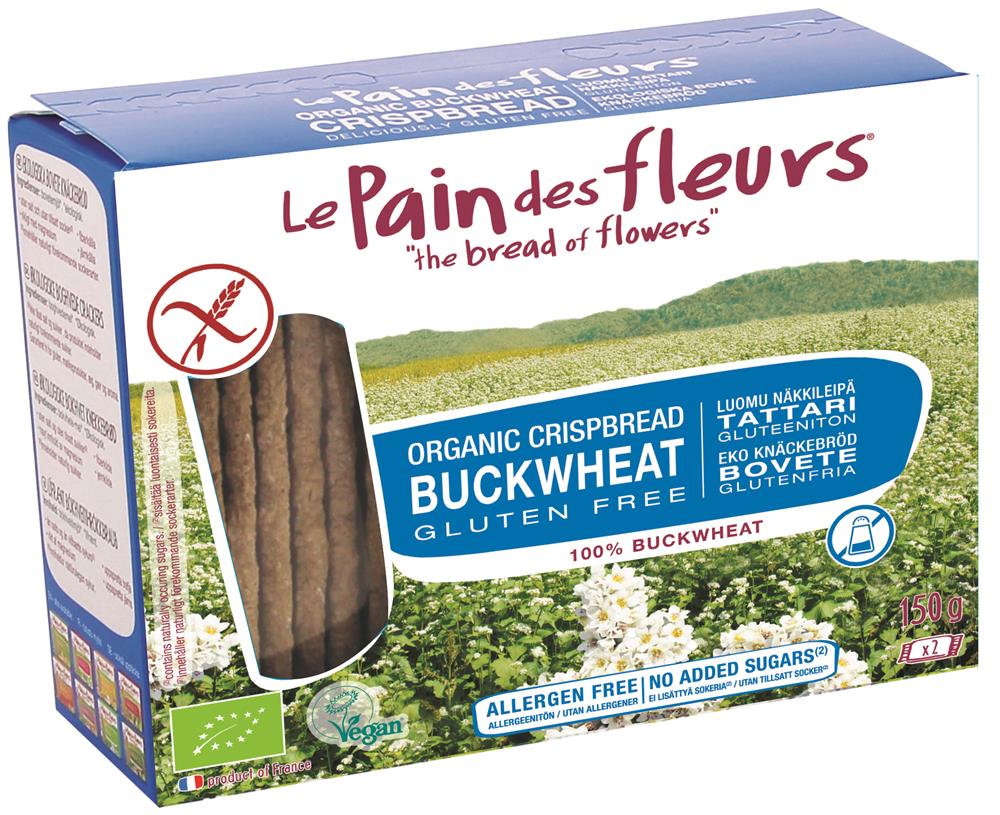 Le Pain des Fleurs Buckwheat Crispbread No Added Sugar