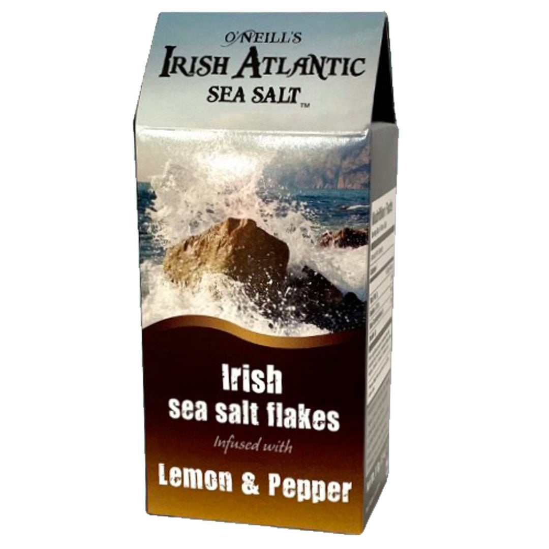 Irish Atlantic Sea Salt Flakes Lemon & Pepper