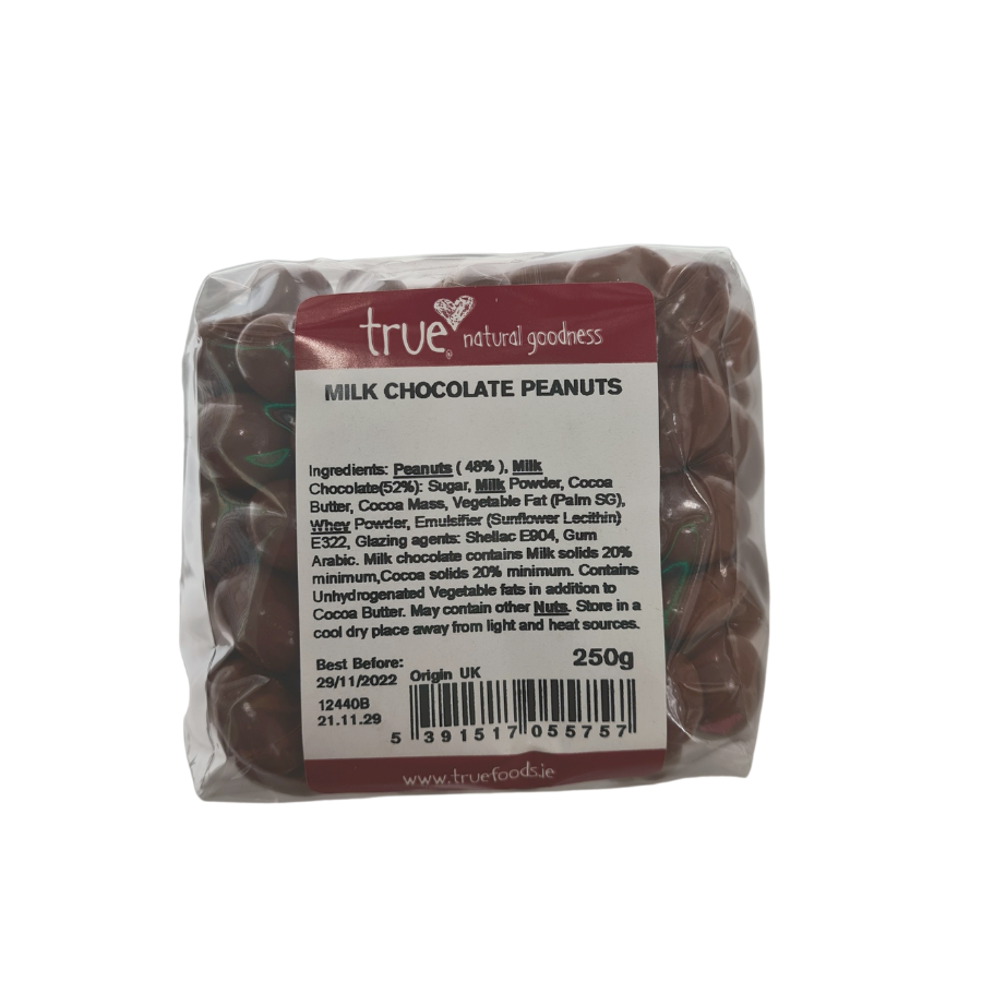 True Milk Chocolate Peanuts 250g