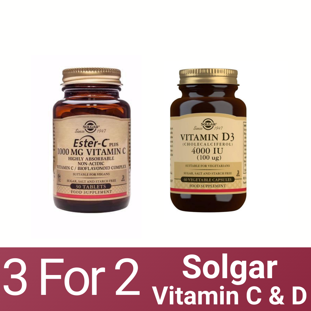 3 For 2 Solgar Vitamin D & Vitamin C