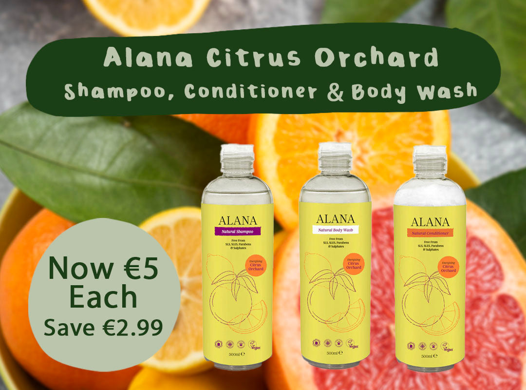 Alana Citrus Orchard Body Care Range Now €5