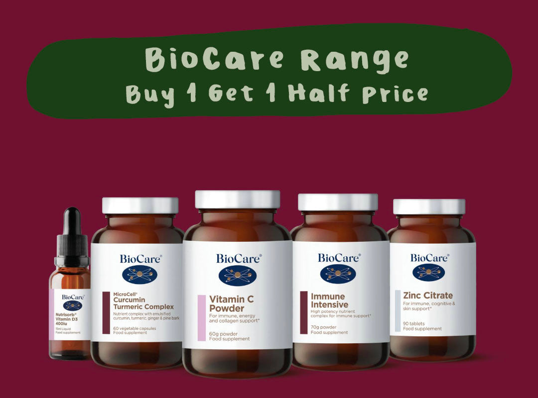 Buy 1 Get 1 Half Price Across The BioCare Range