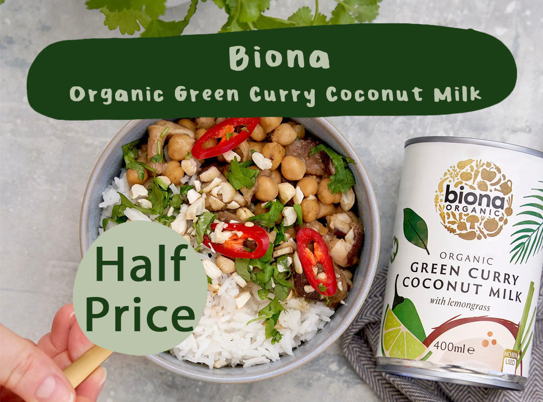 Half Price Biona Coconut Milk Green Curry