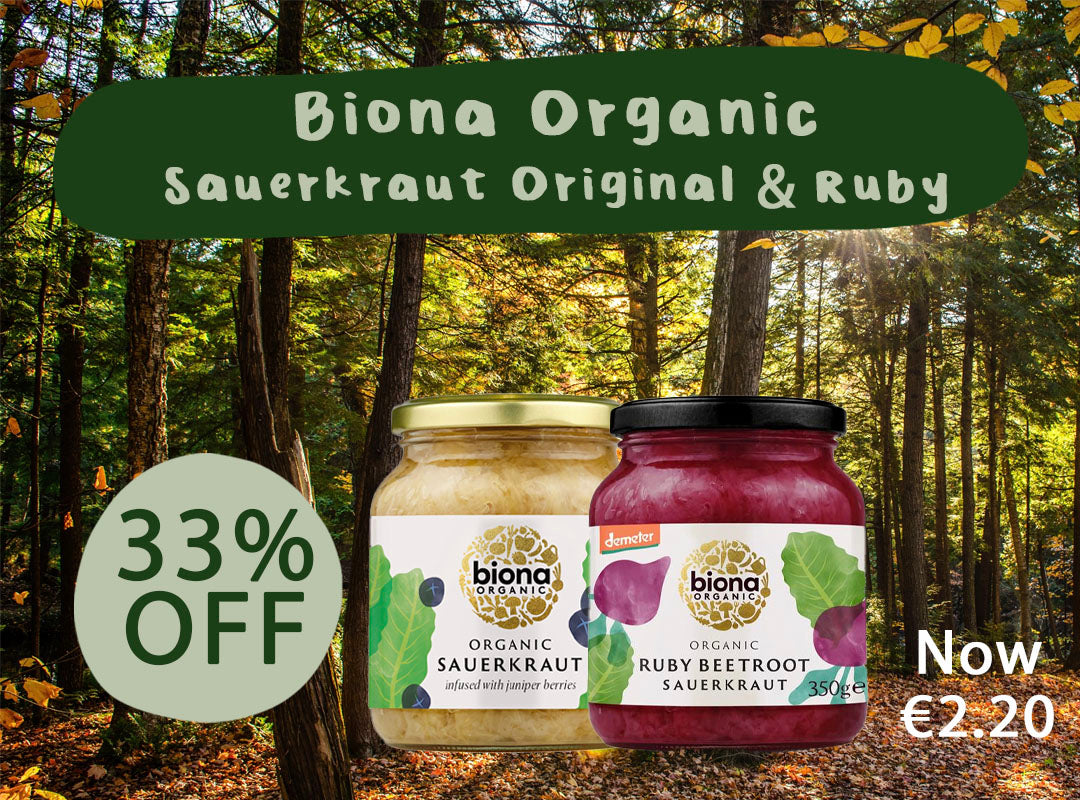 33% Off Biona Organic Sauerkraut Original & Ruby