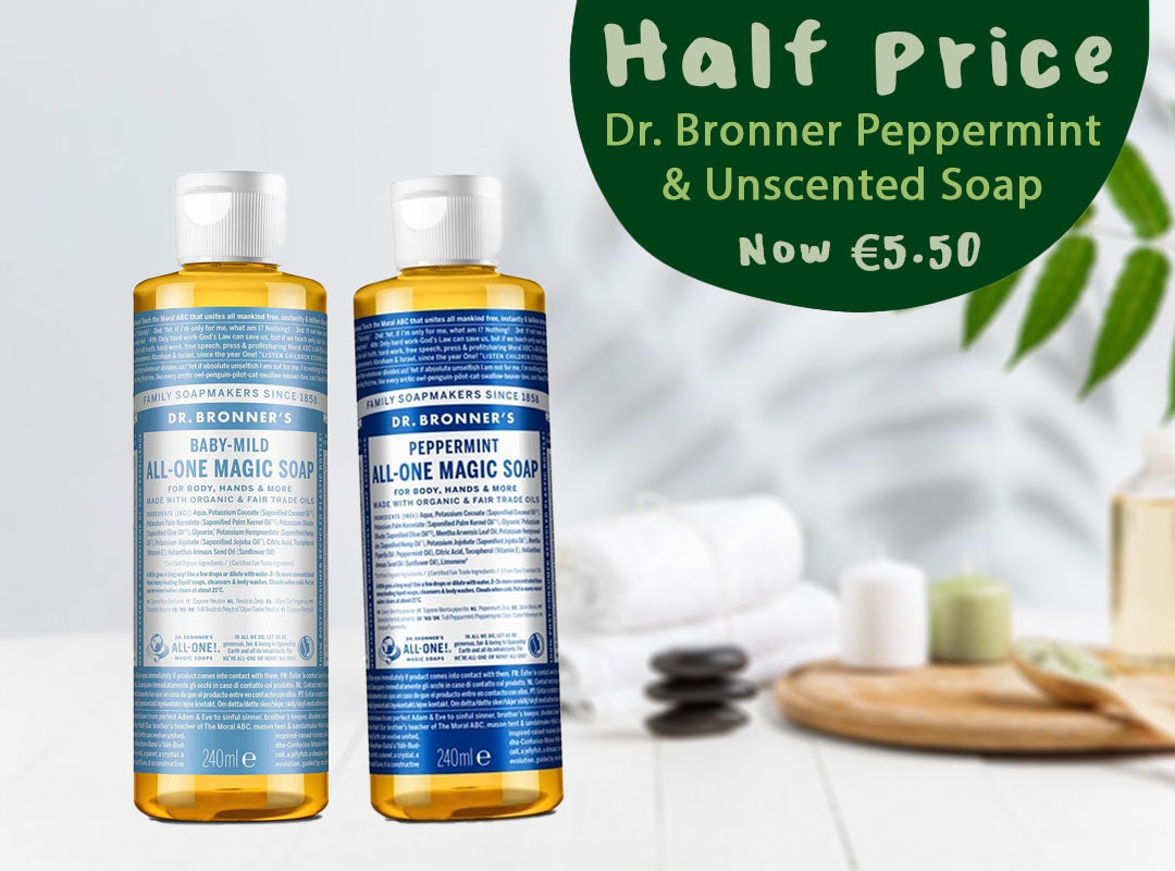 Dr. Bronner Peppermint & Rose Castille Soap Half Price