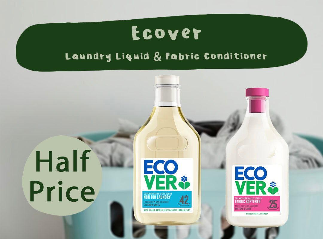 Half Price Ecover Laundry Liquid & Fabric Softener