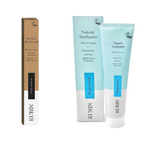 Half Price Kurin Fluoride Free Toothpaste & Bamboo Toothbrush