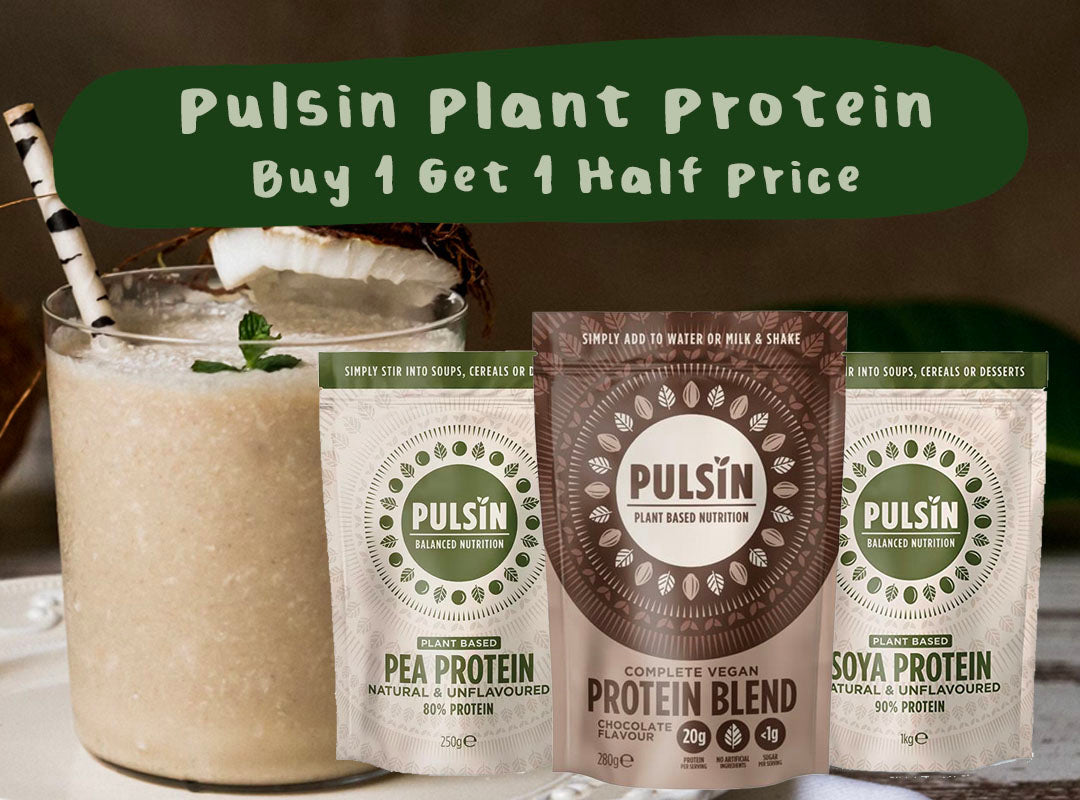 Buy 1 Get 1 Half Price Pulsin Protein Powders