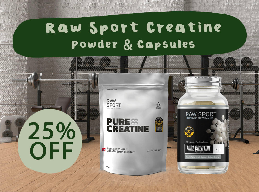 25% Off Raw Sport Creatine