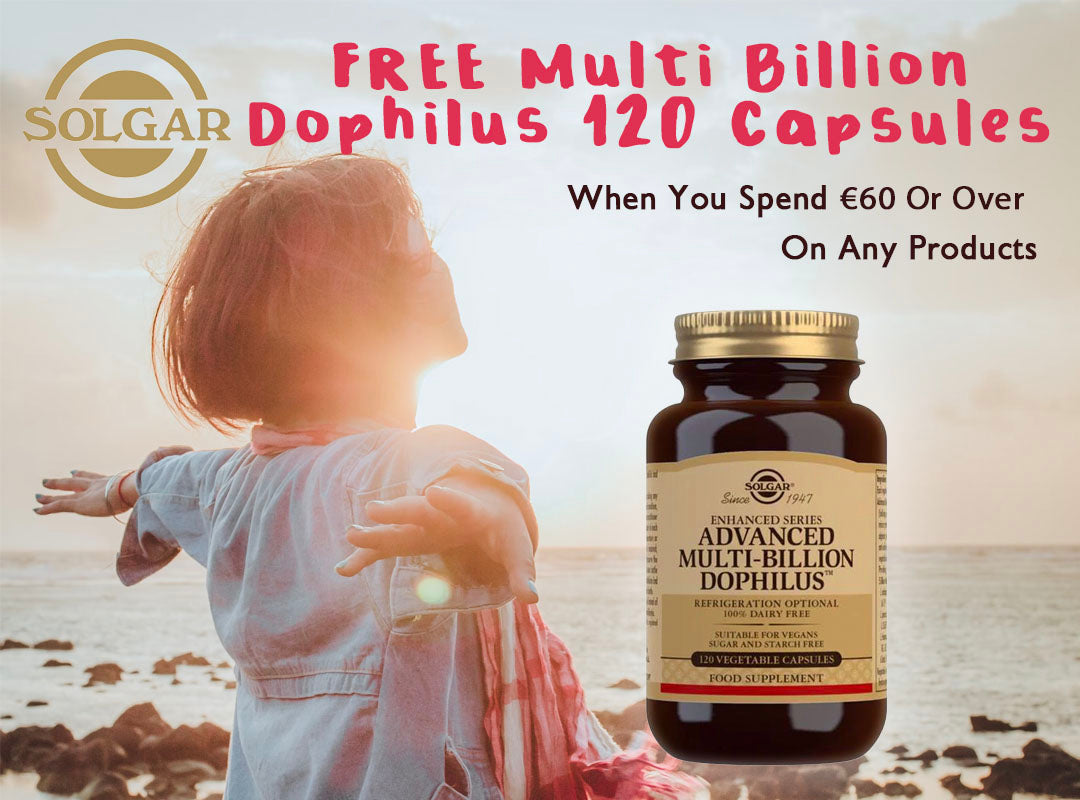FREE Solgar Multi Billion Dophilus 120 Capsules When You Buy Any 2 Solgar Products (Minimum Spend €50)