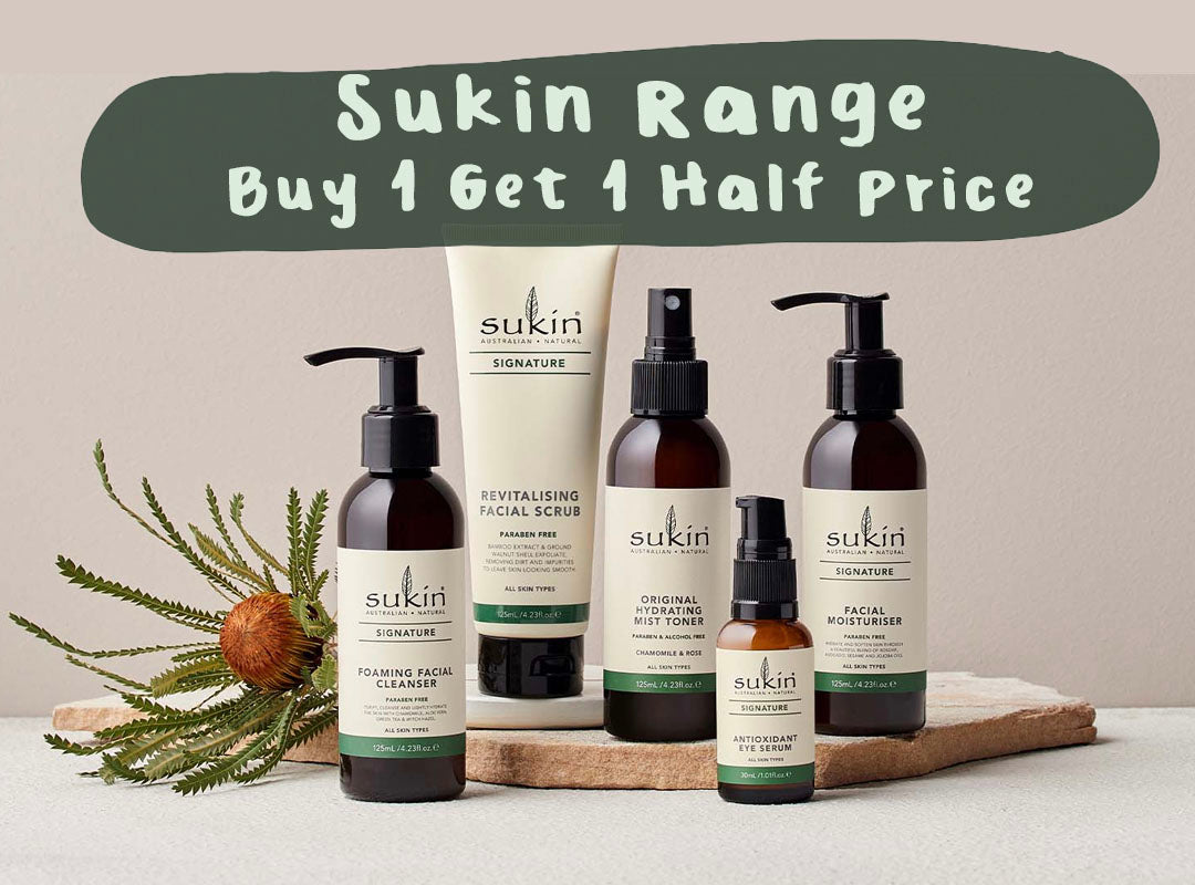 Buy 1 Get 1 Half Price Across The Sukin Range
