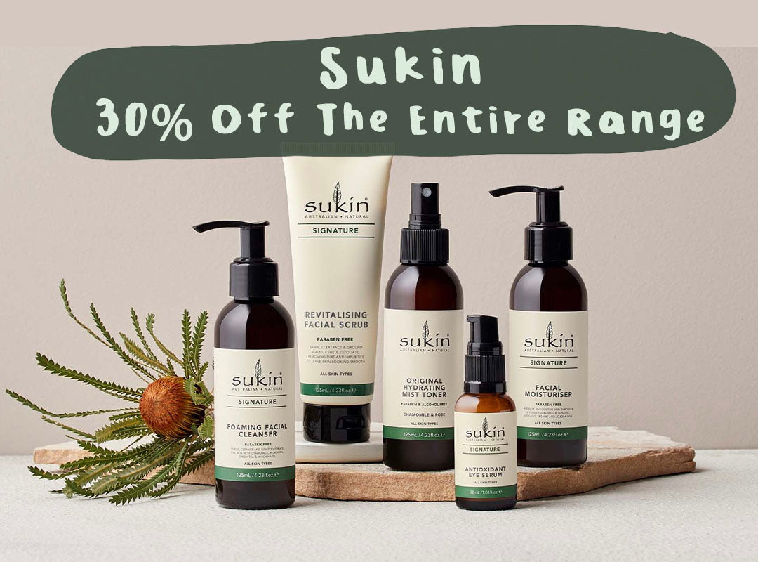 30% Off Sukin Range