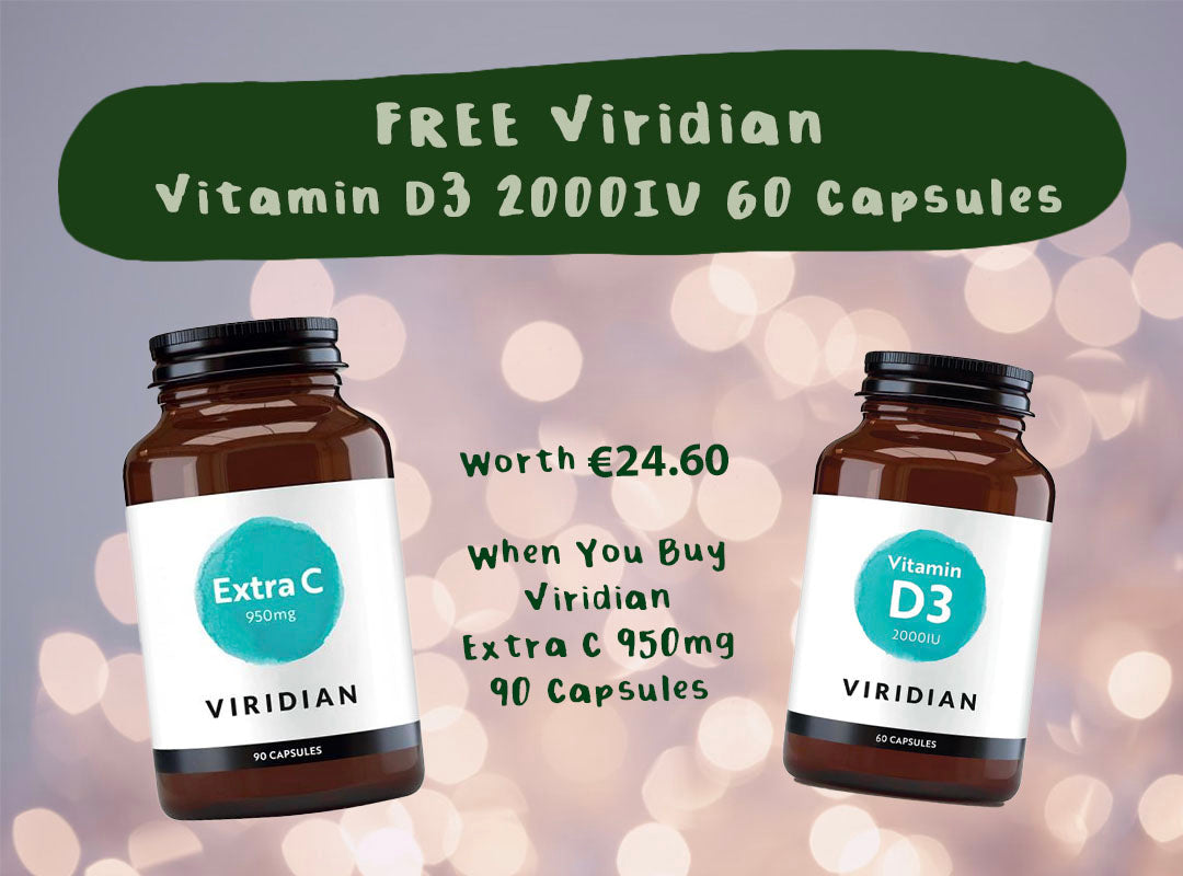 FREE Viridian Vitamin D3 2000IU 60 Capsules When You Buy Extra C 90 Capsules