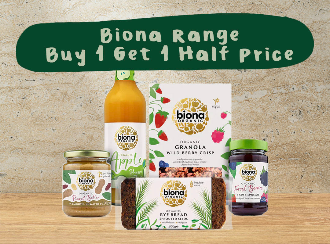 Buy 1 Get 1 Half Price Across The Entire Biona Range