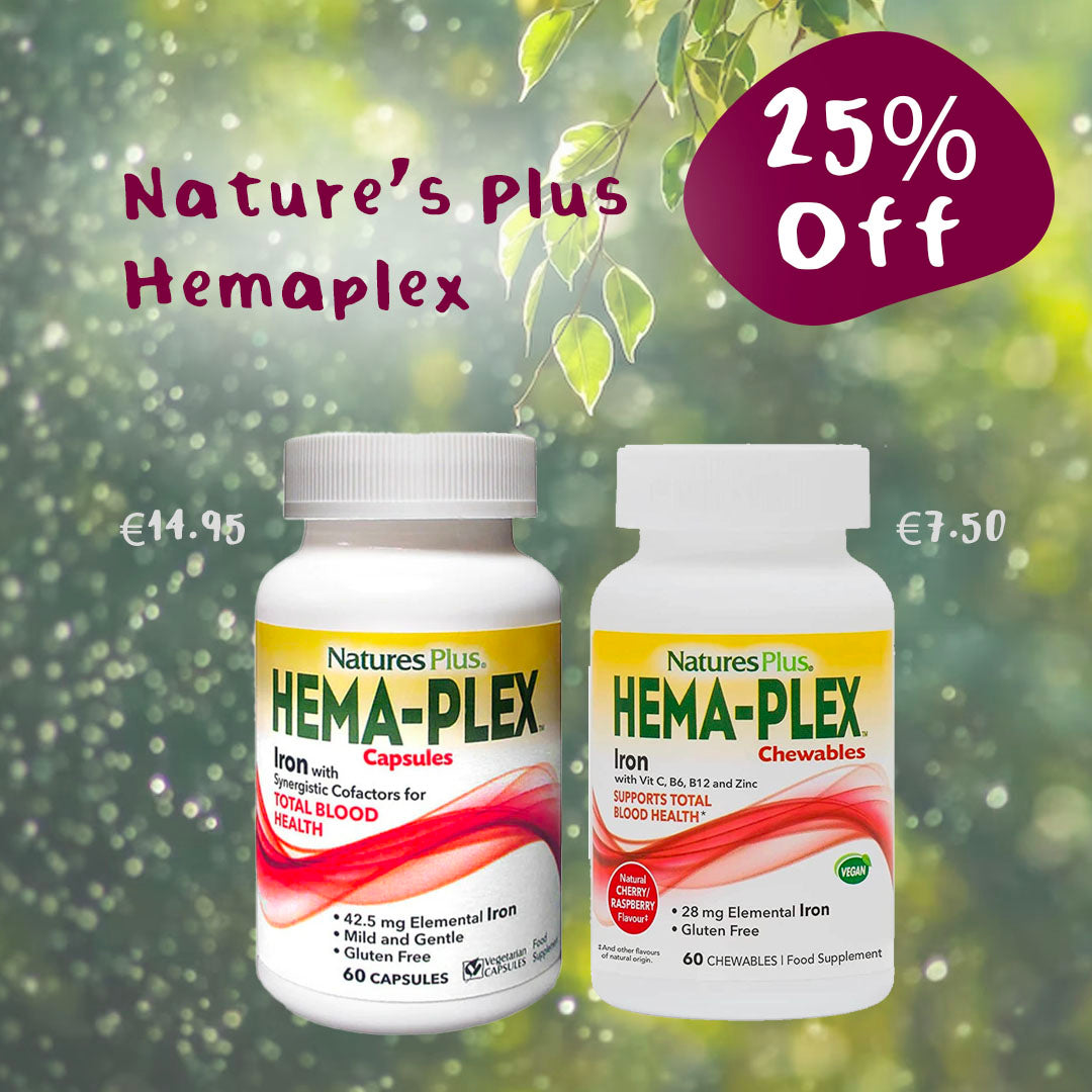 Nature's Plus Hemaplex Range 25% Off