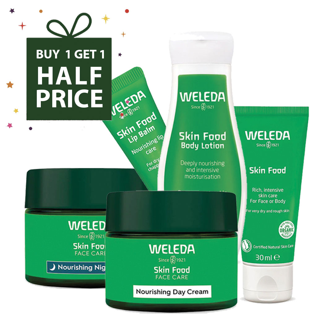 Buy 1 Get 1 Half Price Across The Weleda Skin Food Range