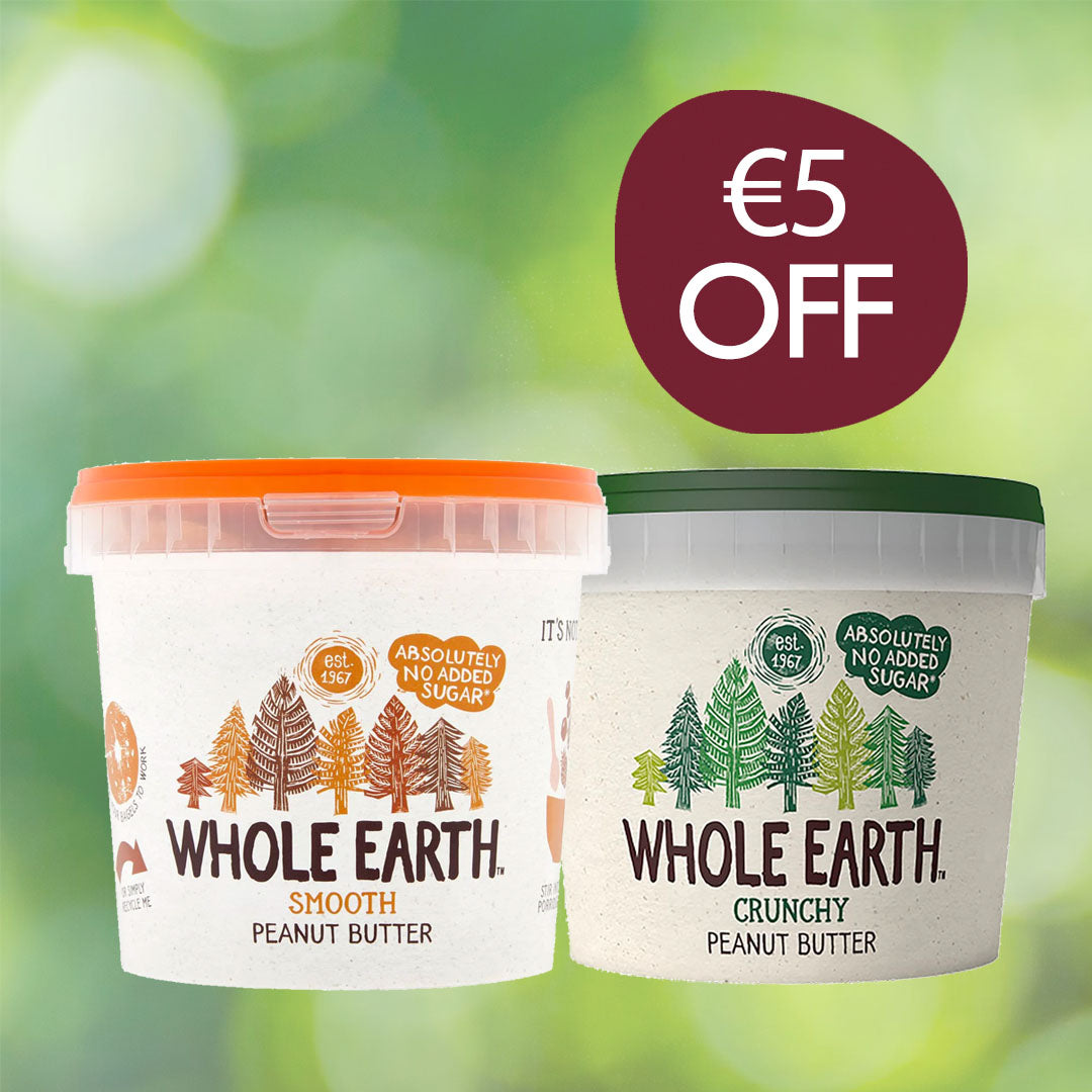 €5 Off Whole Earth Peanut Butters