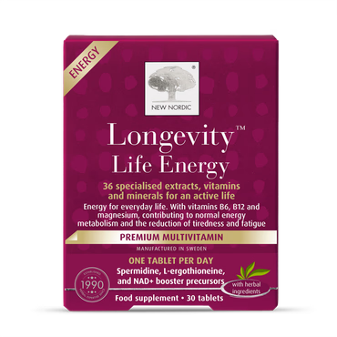 New Nordic Longevity Life Energy Multivitamin 30 Tablets