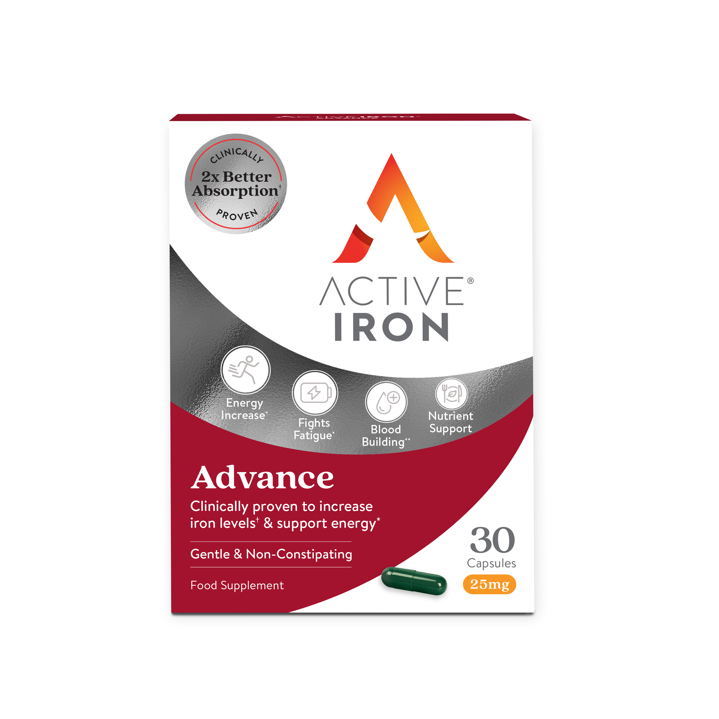 Active Iron Advance 25mg 30 Capsules