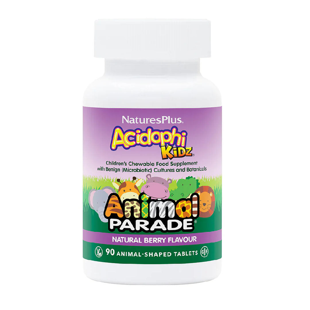 Natures Plus Animal Parade Acidophikidz 90 Tablets
