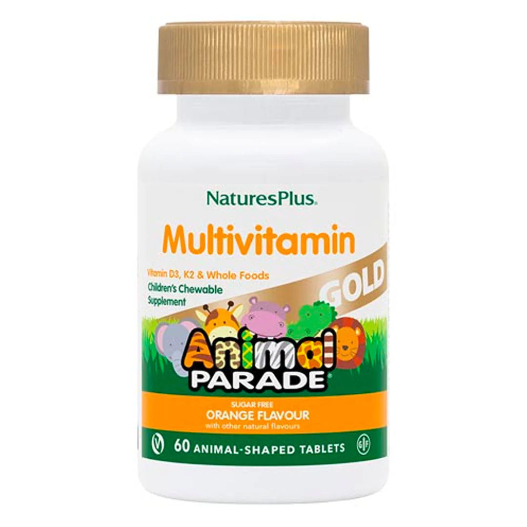 Natures Plus Animal Parade Gold Orange Flavour 60 Tablets