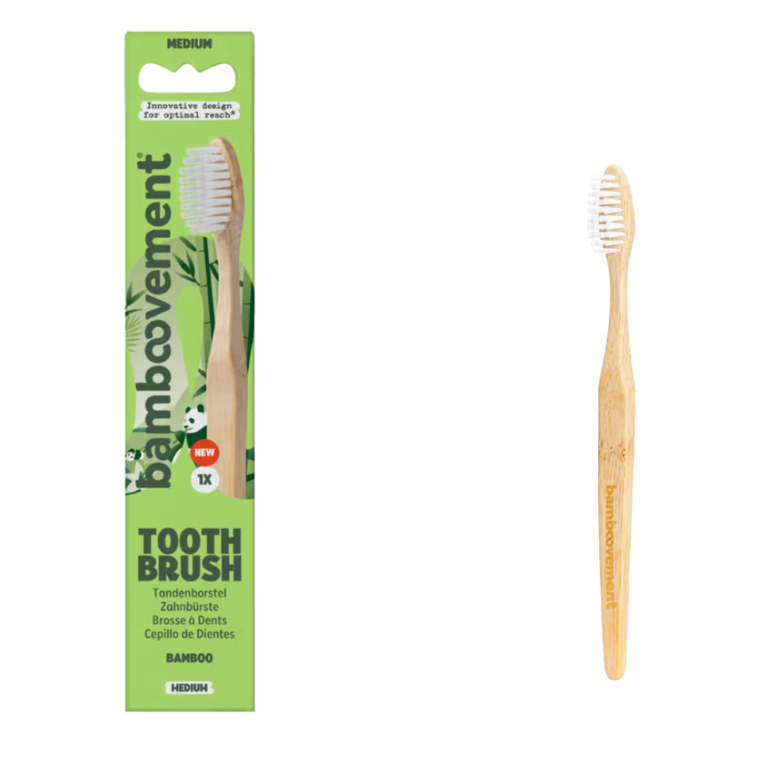 Bamboovement  Medium Bamboo Toothbrush