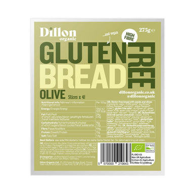 Dillon Organic Gluten Free Keto Bread Olive 275g