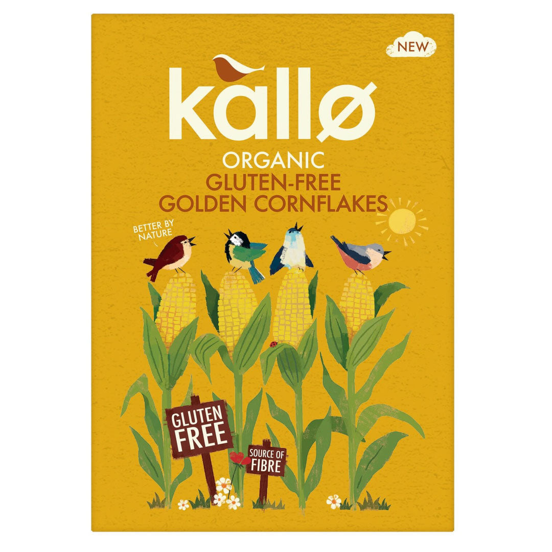 Kallo Organic Gluten Free Corn Flakes 375g