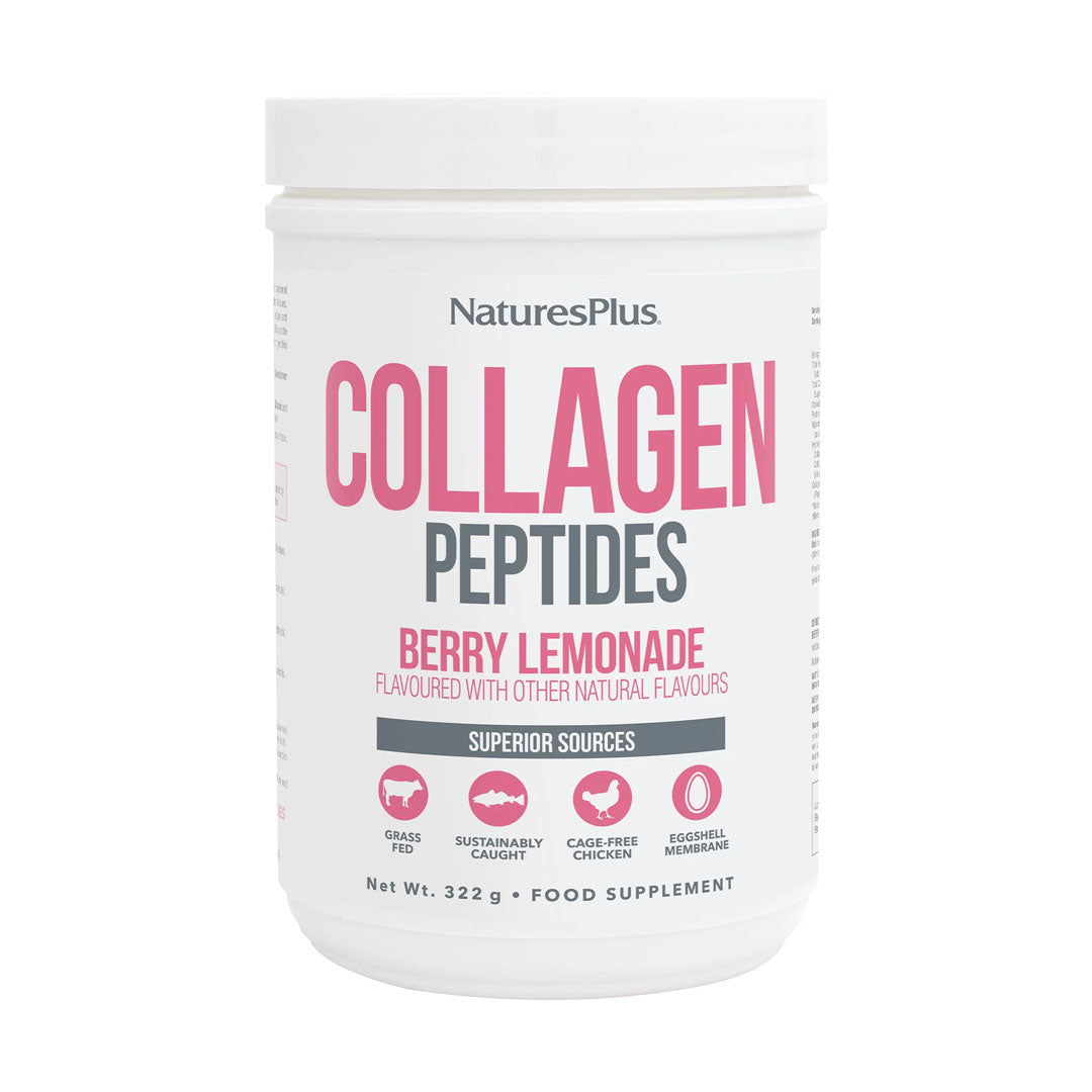 Natures Plus Collagen Peptides Berry Lemonade 322g