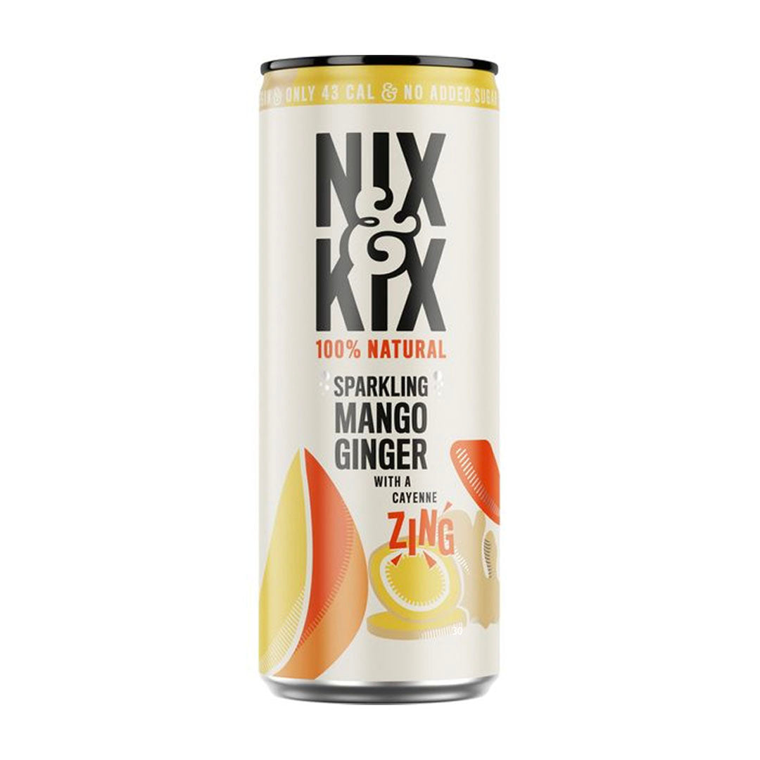 Nix & Kix Mango Ginger Sparkling Drink 330ml