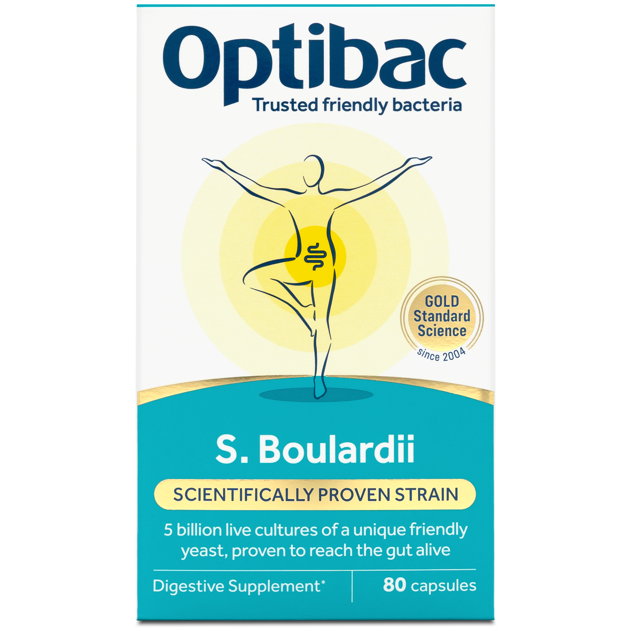 Optibac Saccharomyces Boulardii 80 Capsules
