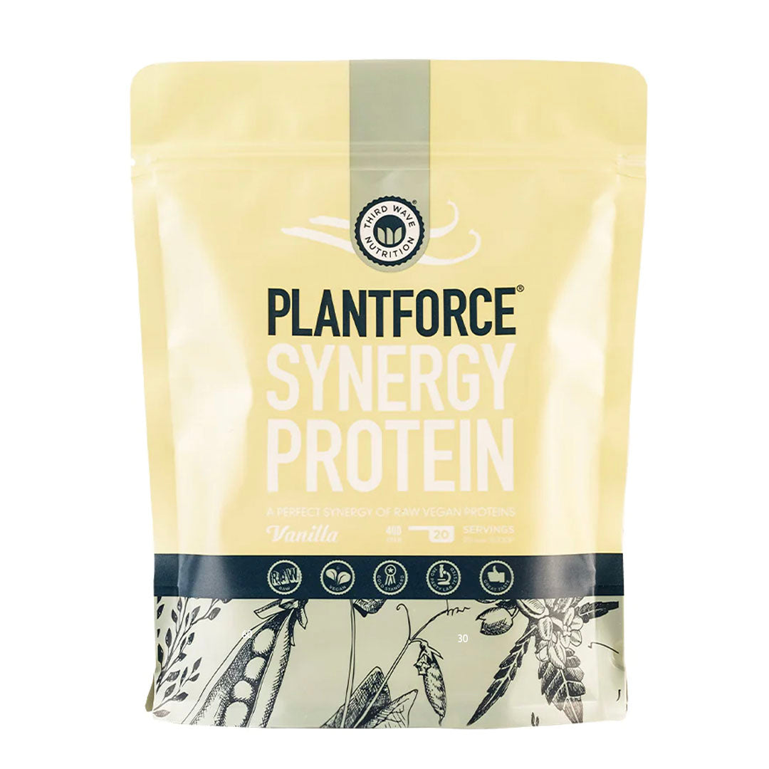 Plantforce Here's Health | PlantForce Synergy Protein Vanilla 400g
