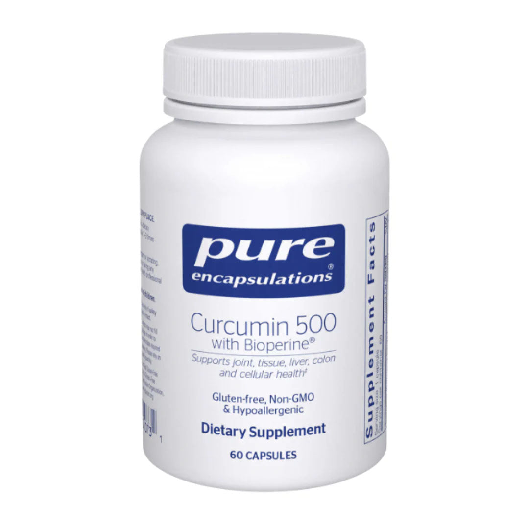 Pure Encapsulations Curcumin 500 with Bioperine 60 Capsules