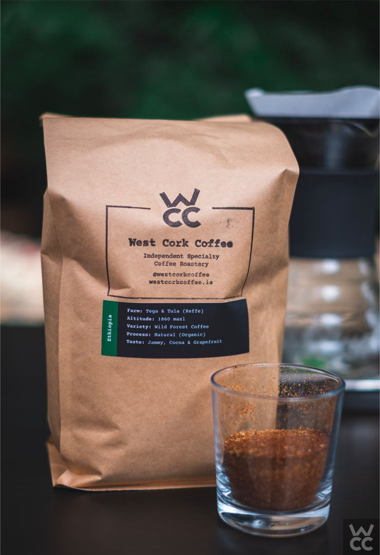 (DECAF) West Cork Coffee Organic Ethiopia Whole Bean 1KG