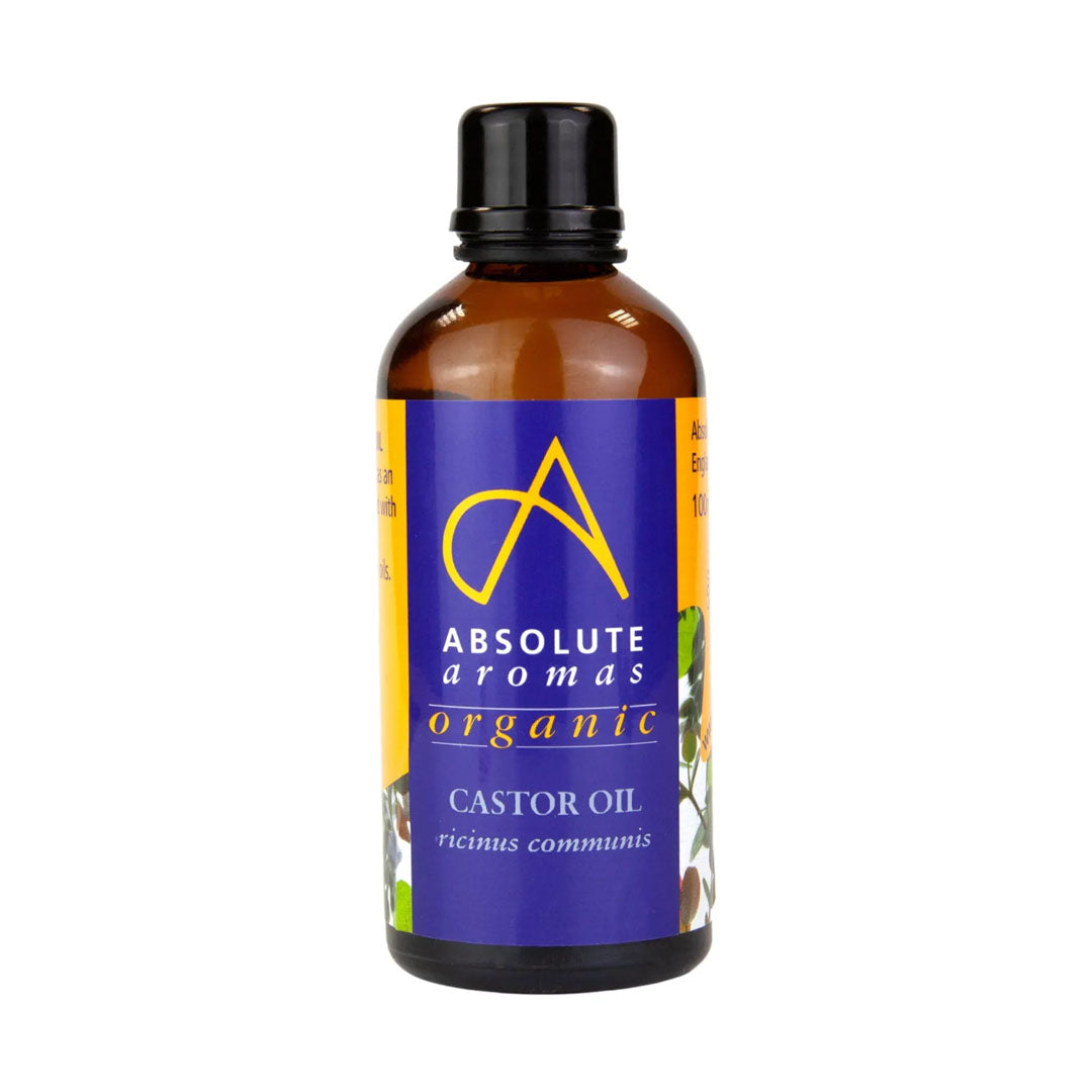 Absolute Aromas Organic Castor Oil 100ml - FREE When you Buy Castor Oil 250ml