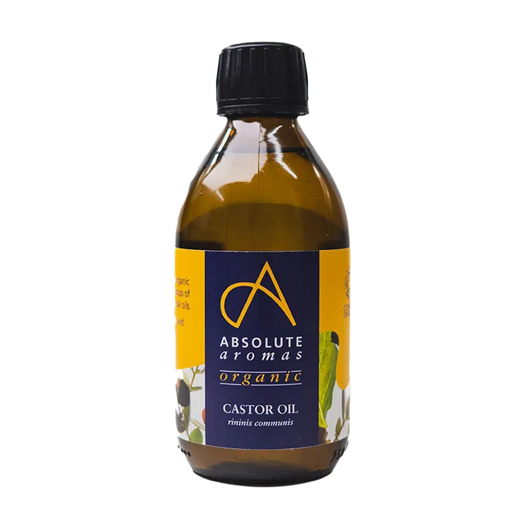 Absolute Aromas Organic Castor Oil 250ml - FREE Castor Oil 100ml With Purchase