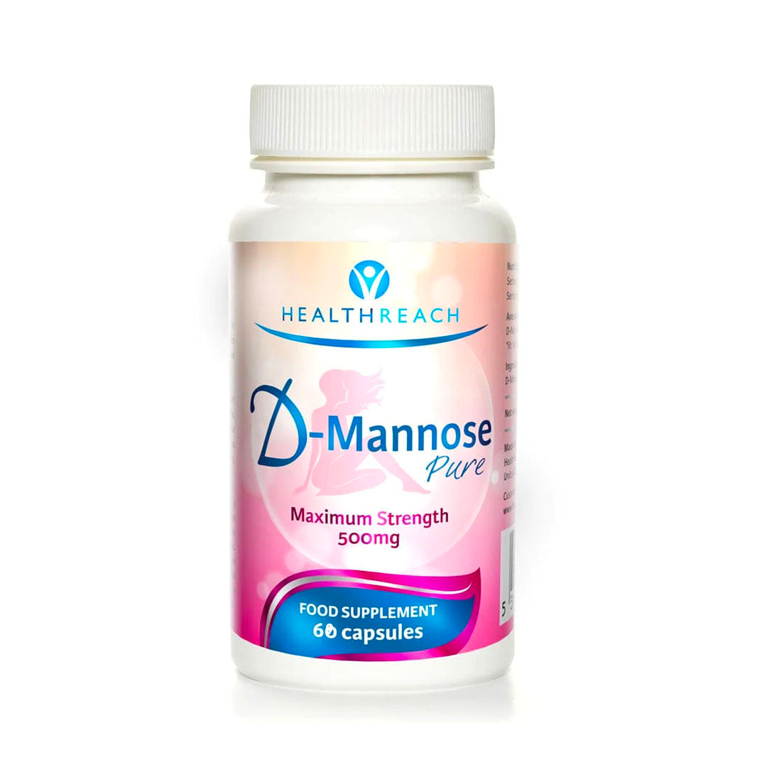 Healthreach D-Mannose Pure Max Strength 500mg 60 Capsules